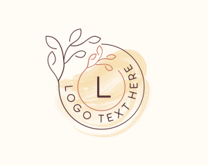 Aesthetic - Natural Wellness Leaf logo design