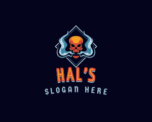 Skull Smoke Vaping Logo