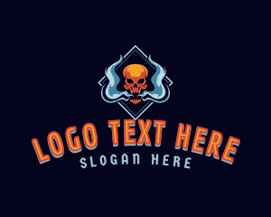 Skull Smoke Vaping Logo