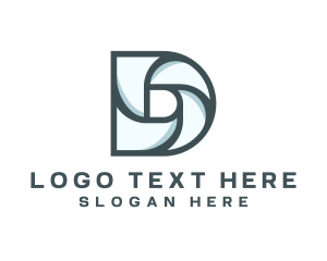 Picture - Photography Swirl Vortex Letter D logo design