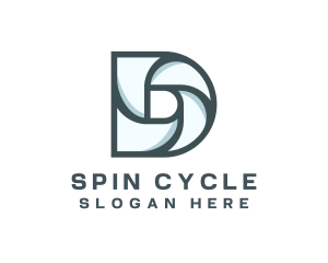 Spin - Photography Swirl Vortex Letter D logo design