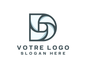 Photo - Photography Swirl Vortex Letter D logo design