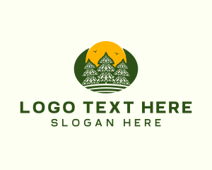 Outdoor - Pine Tree Forest logo design