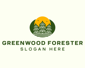 Pine Tree Forest logo design