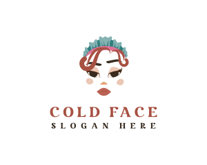 Maid Woman Face logo design