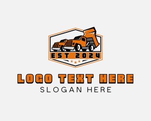 Logistics - Dump Truck Trucking logo design