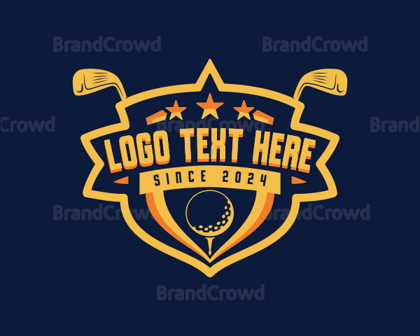 Golf Sports League Logo