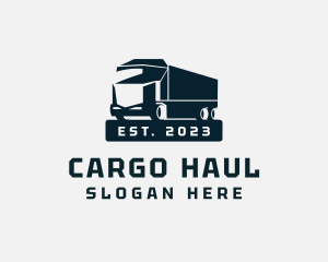 Modern Cargo Truck  logo design