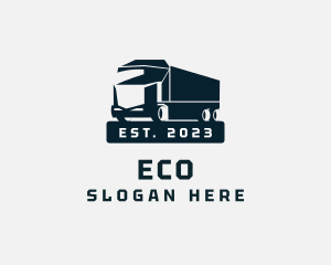 Haulage - Modern Cargo Truck logo design