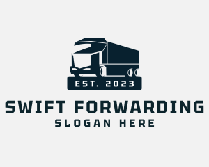 Modern Cargo Truck  logo design