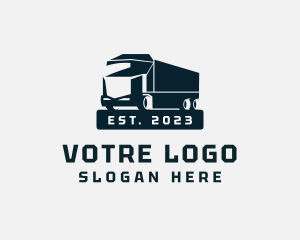 Express - Modern Cargo Truck logo design