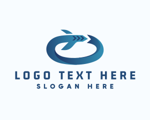 Transportation - Airplane Travel Transport logo design