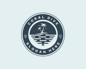 Snorkeling - Sunset Beach Travel logo design