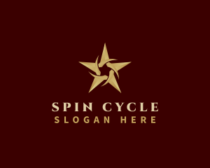 Spin - Vortex Luxury Star logo design