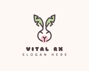 Leaves - Bunny Head Leaves logo design