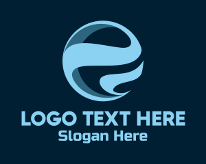 Globe - Blue Corporate Globe logo design