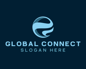 Globe - Modern Sphere Globe logo design