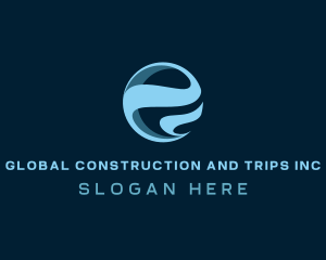 Modern Sphere Globe logo design
