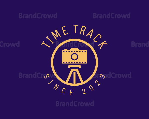 Photography Film Camera Tripod Logo