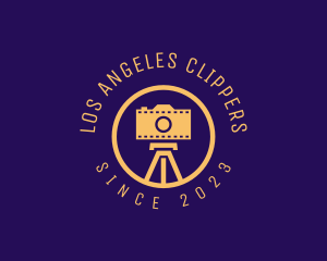 Photography Film Camera Tripod Logo