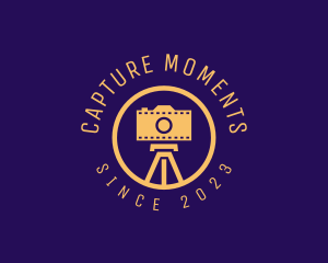 Photography - Photography Film Camera Tripod logo design