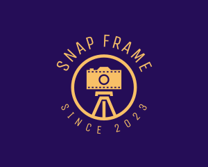 Picture - Photography Film Camera Tripod logo design