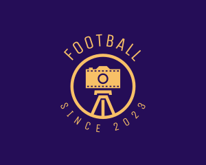 Film - Photography Film Camera Tripod logo design