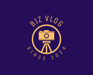 Vlog - Photography Film Camera logo design