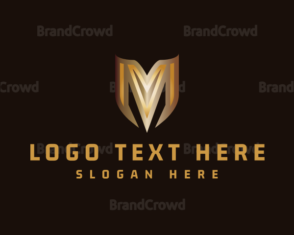 Generic Elegant Shield Letter M Logo