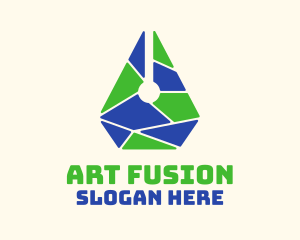 Collage - Artistic Pen Mosaic logo design