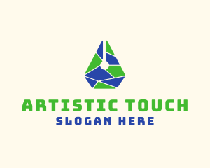 Artistic Pen Mosaic logo design