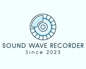 Music Record Disc logo design