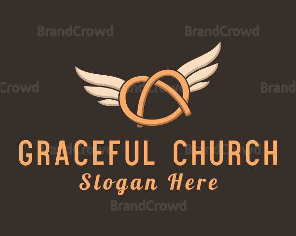 Winged Pretzel Bread Logo