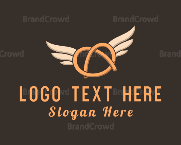 Winged Pretzel Bread Logo