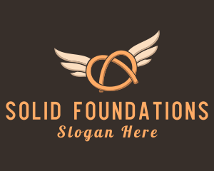 Winged Pretzel Bread Logo