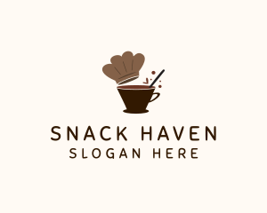 Snack Bar - Chef Gourmet Chocolate Drink logo design