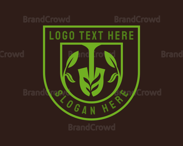 Planting Shovel Nature Logo