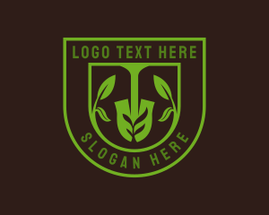 Lawn Care - Planting Shovel Nature logo design