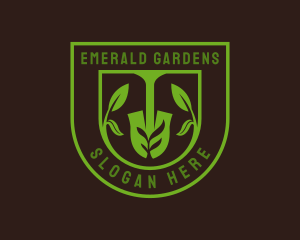 Planting Shovel Nature logo design