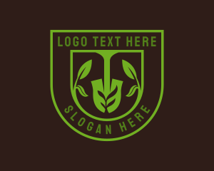 Planting Shovel Nature Logo