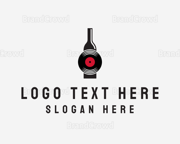 Alcoholic Drink Disk Logo