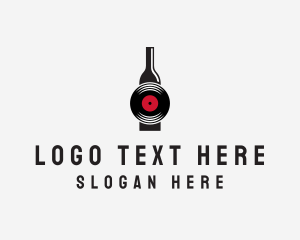 Wine - Alcoholic Drink Disk logo design