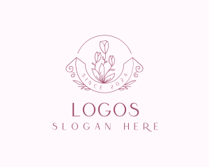 Stylish Flower Boutique Logo