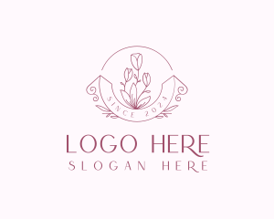 Boutique - Stylish Flower Boutique logo design