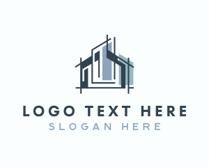 House - Building House Structure logo design