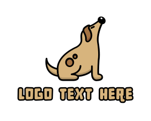 Fat - Brown Pet Dog logo design