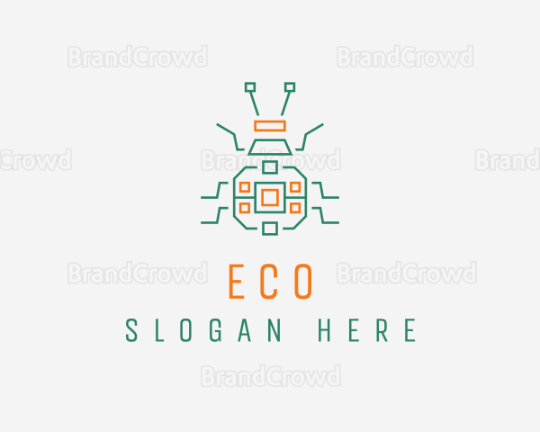 Circuit Beetle Insect Logo