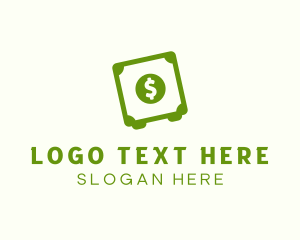 Safe - Simple Dollar Vault logo design