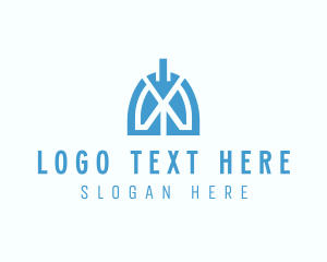 Asthma - Medical Respiratory Lungs logo design