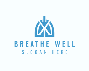 Asthma - Medical Respiratory Lungs logo design